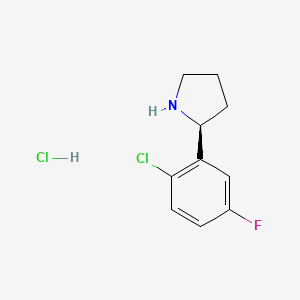 (S)-2-(2-Chloro-5-fluorophenyl)pyrrolidine hydrochloride