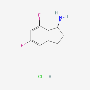 (R)-5,7-Difluoro-2,3-dihydro-1H-inden-1-amine hydrochloride