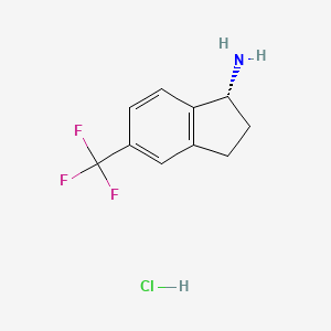 (R)-5-(trifluoromethyl)-2,3-dihydro-1H-inden-1-amine HCl