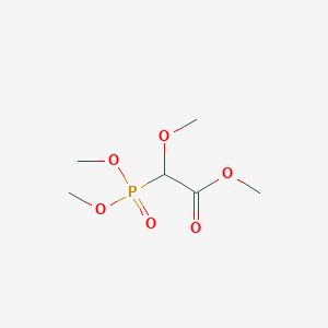 molecular formula C6H13O6P B7948676 Methyl 2-(dimethoxyphosphoryl)-2-methoxyacetate 