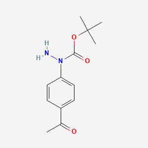 molecular formula C13H18N2O3 B7948690 N-(4-Acetylphenyl)carbazic acid tert-butyl ester 