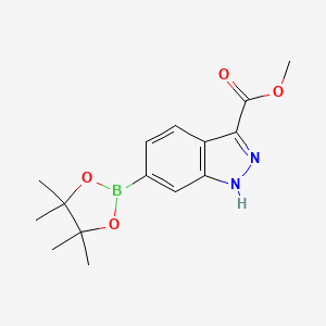 6-(4,4,5,5-Tetramethyl-[1,3,2]dioxaborolan-2-YL)-1H-indazole-3-carboxylic acid methyl ester