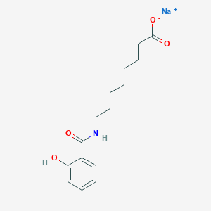 molecular formula C15H20NNaO4 B7948709 sodium;8-[(2-hydroxybenzoyl)amino]octanoate 