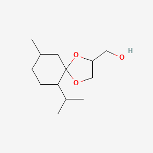 molecular formula C13H24O3 B7948910 6-Isopropyl-9-methyl-1,4-dioxaspiro[4.5]decane-2-methanol CAS No. 977178-02-1