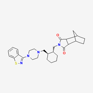 2-{(1R,2R)-2-[4-(1,2-benzisothiazol-3-yl)piperazin-1-ylmethyl]cyclohexylmethyl}hexahydro-4,7-methano-2H-isoindole-1,3-dione