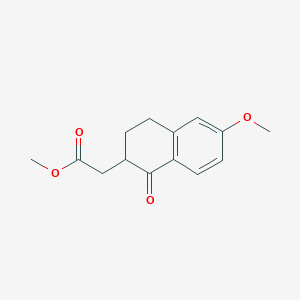 Methyl 2-(6-methoxy-1-oxo-1,2,3,4-tetrahydronaphthalen-2-yl)acetate