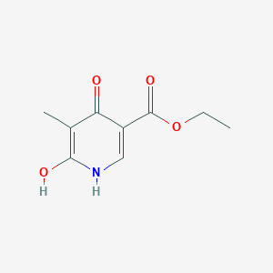molecular formula C9H11NO4 B7948946 ethyl 6-hydroxy-5-methyl-4-oxo-1H-pyridine-3-carboxylate 