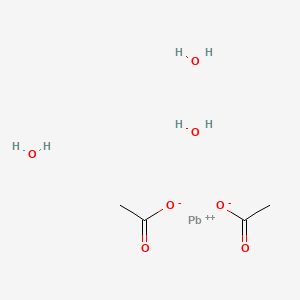 molecular formula Pb(C2H3O2)2.3H2O.<br>C4H12O7P B7948961 Lead acetate trihydrate 