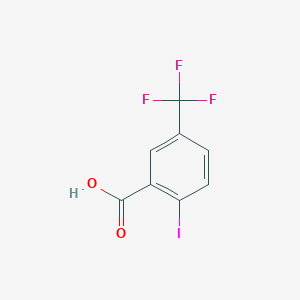 molecular formula C8H4F3IO2 B079490 2-碘-5-(三氟甲基)苯甲酸 CAS No. 702641-04-1