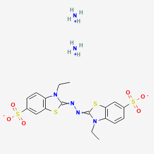 Diazanium;3-ethyl-2-[(3-ethyl-6-sulfonato-1,3-benzothiazol-2-ylidene)hydrazinylidene]-1,3-benzothiazole-6-sulfonate