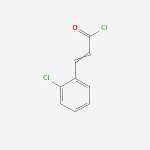 molecular formula C9H6Cl2O B7949035 3-(2-Chlorophenyl)prop-2-enoyl chloride 