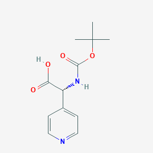 (R)-2-((tert-Butoxycarbonyl)amino)-2-(pyridin-4-yl)acetic acid