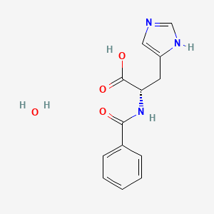 molecular formula C13H15N3O4 B7949138 Benzoyl-L-histidine Monohydrate 