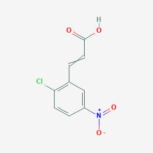 molecular formula C9H6ClNO4 B7949148 3-(2-Chloro-5-nitrophenyl)-2-propenoic acid 