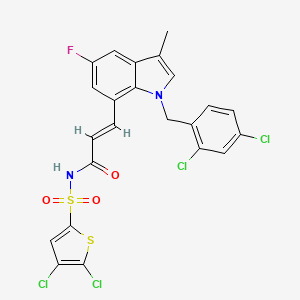 molecular formula C23H15Cl4FN2O3S2 B7949308 DG-041 CAS No. 1030374-84-5