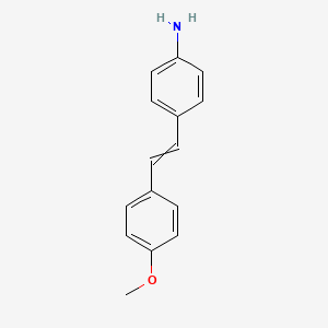 4-[2-(4-Methoxyphenyl)ethenyl]benzenamine