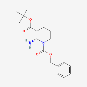 1-O-benzyl 3-O-tert-butyl (2S)-2-aminopiperidine-1,3-dicarboxylate