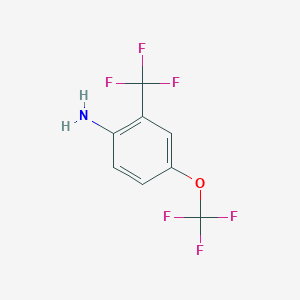 molecular formula C8H5F6NO B079494 4-(Trifluoromethoxy)-2-(trifluoromethyl)aniline CAS No. 409114-48-3