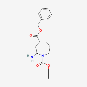 4-Benzyl 1-tert-butyl 2-aminoazepane-1,4-dicarboxylate