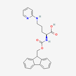 (2S)-2-(9H-fluoren-9-ylmethoxycarbonylamino)-5-(pyridin-2-ylamino)pentanoic acid