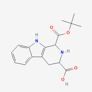 1-(tert-Butoxycarbonyl)-2,3,4,9-tetrahydro-1H-pyrido[3,4-b]indole-3-carboxylic acid