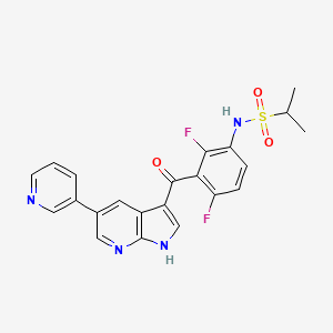 molecular formula C22H18F2N4O3S B7949548 BRAF inhibitor 