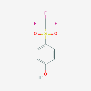 molecular formula C7H5F3O3S B079496 4-(Trifluoromethylsulfonyl)phenol CAS No. 432-84-8