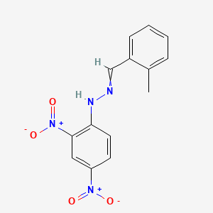 molecular formula C14H12N4O4 B7949605 Benzaldehyde, 2-methyl-, 2-(2,4-dinitrophenyl)hydrazone 