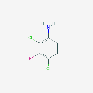 molecular formula C6H4Cl2FN B079498 2,4-二氯-3-氟苯胺 CAS No. 443-93-6