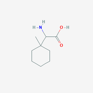 molecular formula C9H17NO2 B7949813 a-Amino-1-methyl-cyclohexaneacetic acid 