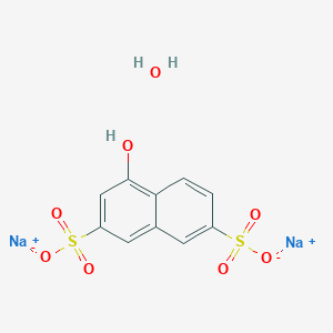 molecular formula C10H8Na2O8S2 B7949882 disodium;4-hydroxynaphthalene-2,7-disulfonate;hydrate 