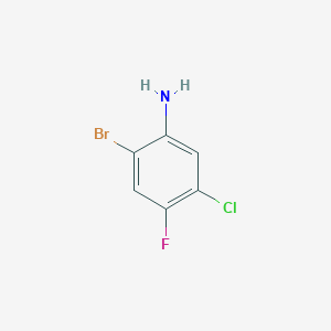 molecular formula C6H4BrClFN B079499 2-溴-5-氯-4-氟苯胺 CAS No. 85462-59-5