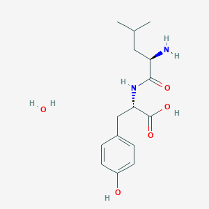 (S)-2-((R)-2-Amino-4-methylpentanamido)-3-(4-hydroxyphenyl)propanoic acid hydrate