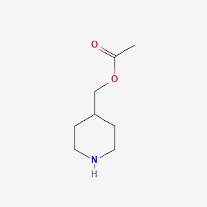molecular formula C8H15NO2 B7950181 Piperidin-4-ylmethyl acetate 