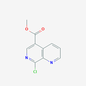 molecular formula C10H7ClN2O2 B7950195 Methyl 8-chloro-1,7-naphthyridine-5-carboxylate 