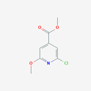 molecular formula C8H8ClNO3 B079502 Methyl 2-chloro-6-methoxyisonicotinate CAS No. 42521-10-8