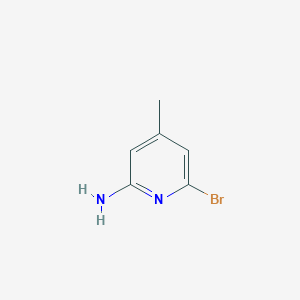 molecular formula C6H7BrN2 B079504 6-Bromo-4-methylpyridin-2-amine CAS No. 73895-98-4