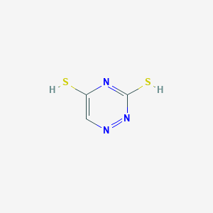 molecular formula C3H3N3S2 B7950441 1,2,4-triazine-3,5-dithiol 