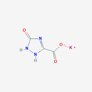 molecular formula C3H2KN3O3 B7950600 potassium;5-oxo-1,2-dihydro-1,2,4-triazole-3-carboxylate 