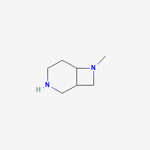 molecular formula C7H14N2 B7950846 7-Methyl-3,7-diazabicyclo[4.2.0]octane 