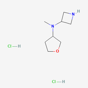 molecular formula C8H18Cl2N2O B7950864 N-Methyl-N-(tetrahydrofuran-3-YL)azetidin-3-amine dihydrochloride 