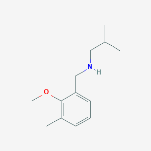 molecular formula C13H21NO B7951066 Isobutyl-(2-methoxy-3-methyl-benzyl)-amine 