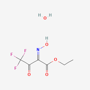 molecular formula C6H8F3NO5 B7951184 ethyl (2Z)-4,4,4-trifluoro-2-hydroxyimino-3-oxobutanoate;hydrate 