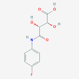 molecular formula C10H10FNO5 B079520 (+)-4'-Fluorotartranilic acid CAS No. 206761-65-1