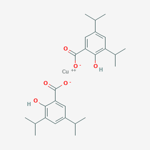 molecular formula C26H34CuO6 B7952081 copper;2-hydroxy-3,5-di(propan-2-yl)benzoate 