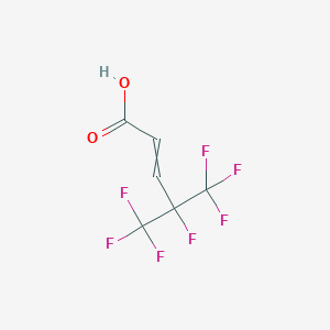 molecular formula C6H3F7O2 B079521 4,5,5,5-Tetrafluoro-4-(trifluoromethyl)-2-pentenoic acid CAS No. 243139-64-2