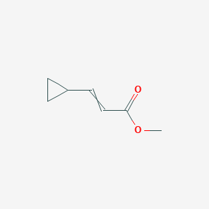 molecular formula C7H10O2 B7952131 2-Propenoic acid, 3-cyclopropyl-, methyl ester 