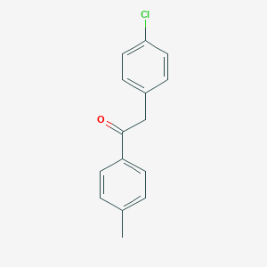 molecular formula C15H13ClO B079526 2-(4-Chlorophenyl)-1-(p-tolyl)ethanone CAS No. 62006-19-3