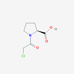molecular formula C7H10ClNO3 B079530 (S)-1-(2-Chloroacetyl)pyrrolidine-2-carboxylic acid CAS No. 23500-10-9