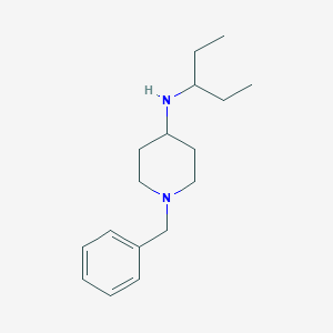 molecular formula C17H28N2 B079533 1-benzyl-N-(pentan-3-yl)piperidin-4-amine CAS No. 423738-91-4